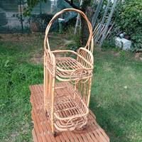 carrellino in vimini