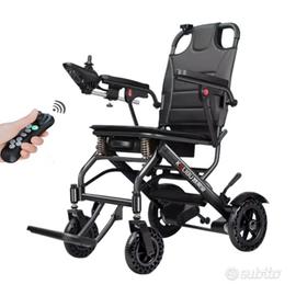 Sedia a rotelle telecomandata pieghevole nuova