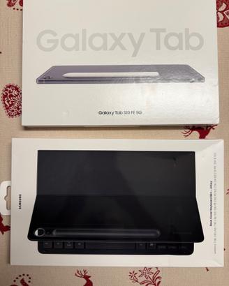 Galaxy tab S10 FE 5g 256gb + book cover keyboard