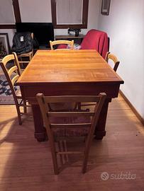Set Sala da Pranzo: Tavolo in Legno allungabile