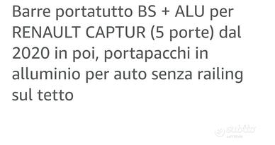 barra portatutto Renault Capture 