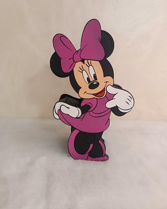 salvadanaio Minnie in legno