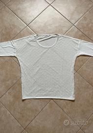 ONLY maglia bianca maniche 3/4