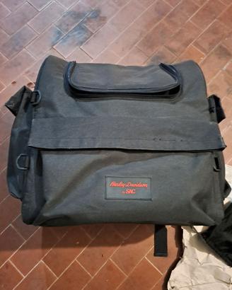 Borsa da sissy bar + coppia caschi jet