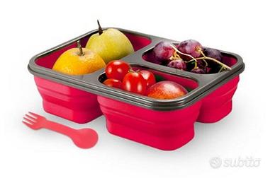 Contenitore meal prep silicone 3 scomparti salvasp