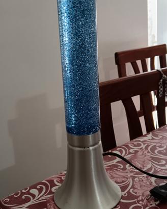 Lampada Glitter Blu Decorativa