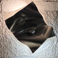 Gaetano Missaglia rara applique plexi e alluminio