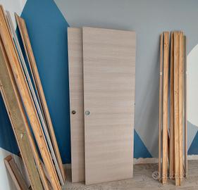 Porta in Legno, Batt. o Scorr., col. Larice chiaro