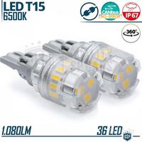 Lampadine LED T15 W16W CANbus Luce Potente Bianca