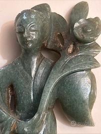 Scultura cinese in giada