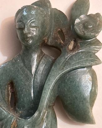 Scultura cinese in giada