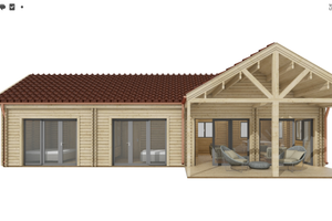 Casa in legno abitabile coibentata