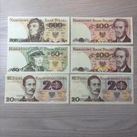 N.6 Banconote ( Polonia ) Anni 80