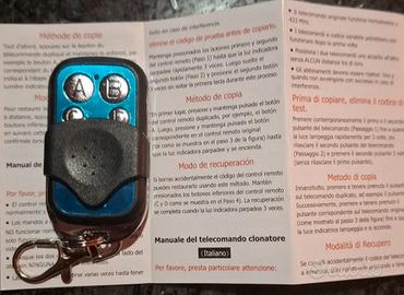 TELECOMANDO DUPLICABILE porta/garage