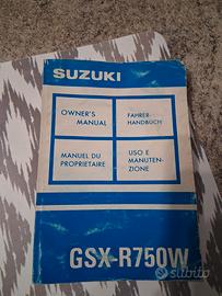 uso e manutenzione SUZUKI GSXR 750