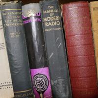 libri di elettronica di radio e tv a valvole
