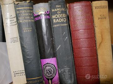 libri di elettronica di radio e tv a valvole