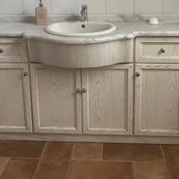 Mobile bagno marmo con lavabo