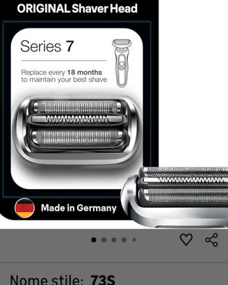 testina mod 73s per rasoio braun