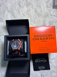 omega swatch mission on earth lava