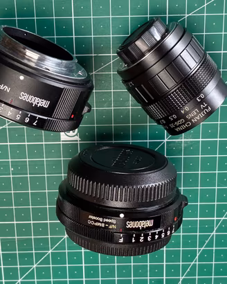 2 metabones BMPCC-M43 + 1 fujian 35mm