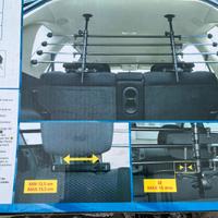 Griglia telescopica divisoria per auto