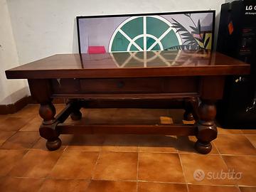 Tavolino legno massello completo di cassettino