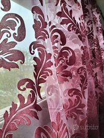 2 Tende Trasparenti VIOLA “CON FANTASIA”