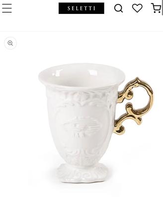 Tazza Seletti da collezione in porcellana Lusso