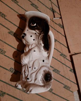 Soprammobile - vaso a forma di cane in ceramica