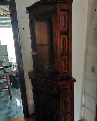 angoliera in legno vintage 
