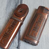 set 2 accendini vintage marlboro
