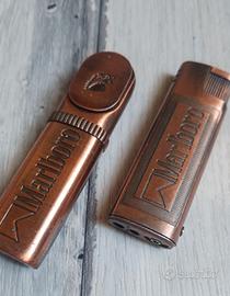 set 2 accendini vintage marlboro