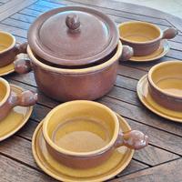 Servizio terracotta smaltata
