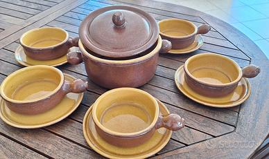Servizio terracotta smaltata