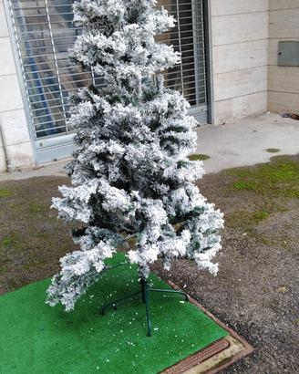 albero di natale innevato h.160 cm