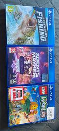 Agents Mayhem- Lego world- Legendary Fishing, ps4