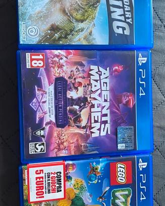 Agents Mayhem- Lego world- Legendary Fishing, ps4