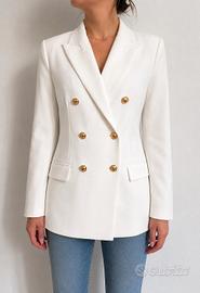 Giacca blazer bianco elegante