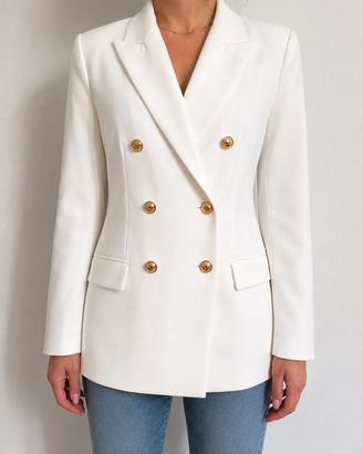Giacca blazer bianco elegante
