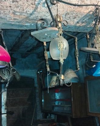 lampadari in ferro battuto 