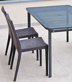 Sedie da giardino in rattan