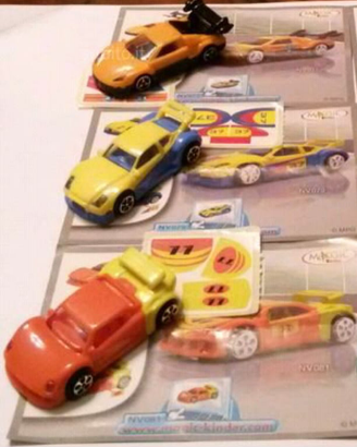 Auto da corsa componibili kinder 2008/09