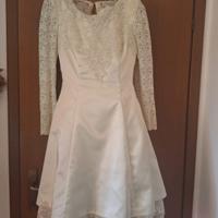 Abito da cerimonia bianco avorio taglia 44/46