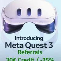 Quest 3/3s/2 30 euro gratis ufficiale meta