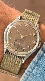 Edox Vintage Stile Militare Swiss Made Tropical