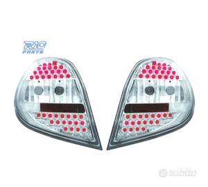 FANALI A LED RENAULT CLIO 05-09 FONDO CROMATO