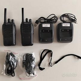 radio walkie-talkie PMR omologati batterie Li-ion