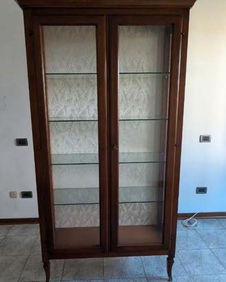 VETRINA ARTE POVERA LEGNO MASSELLO