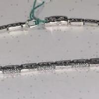 BRACCIALE TENNIS IN ORO 18kt. ALTERNATO DIAMANTI